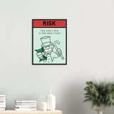 Risk Wooden Framed Poster