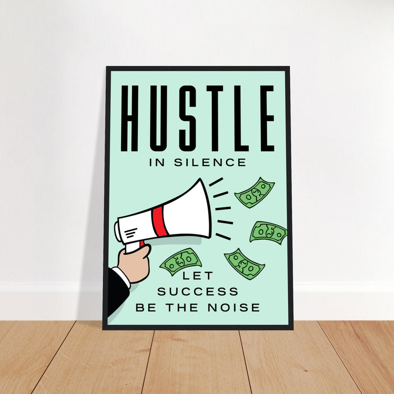 Inspirational Office Wall Canvas Poster | Millionaire Mindset Artwork