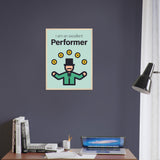 Performer Wooden Framed Poster