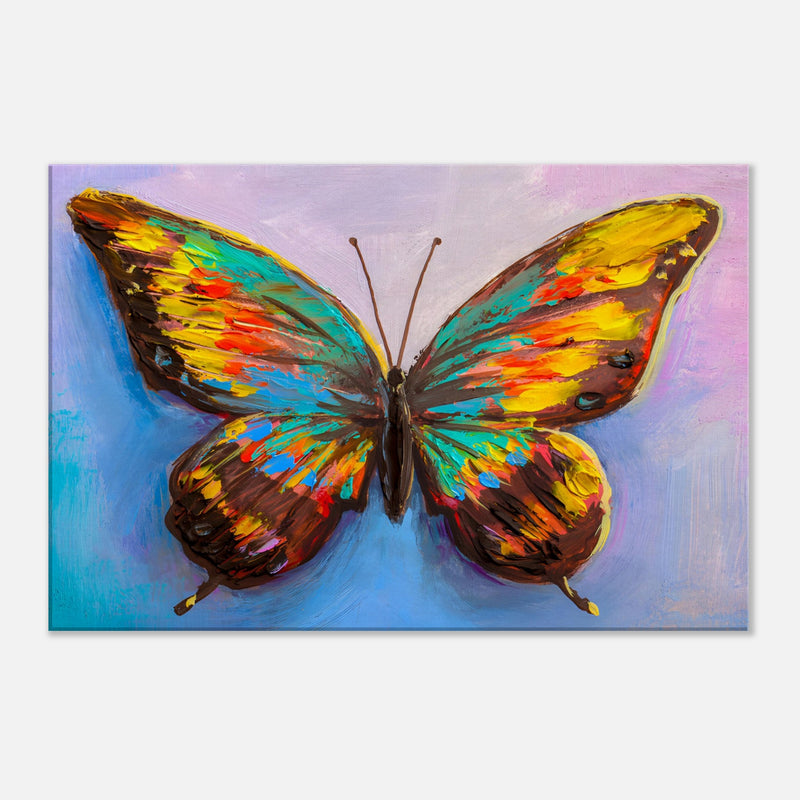 Vibrant Butterfly Canvas Wall Art Print | Millionaire Mindset Artwork