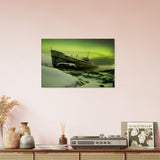 Wall Art Northern Lights | Boat Canvas | Millionaire Mindset Artwork