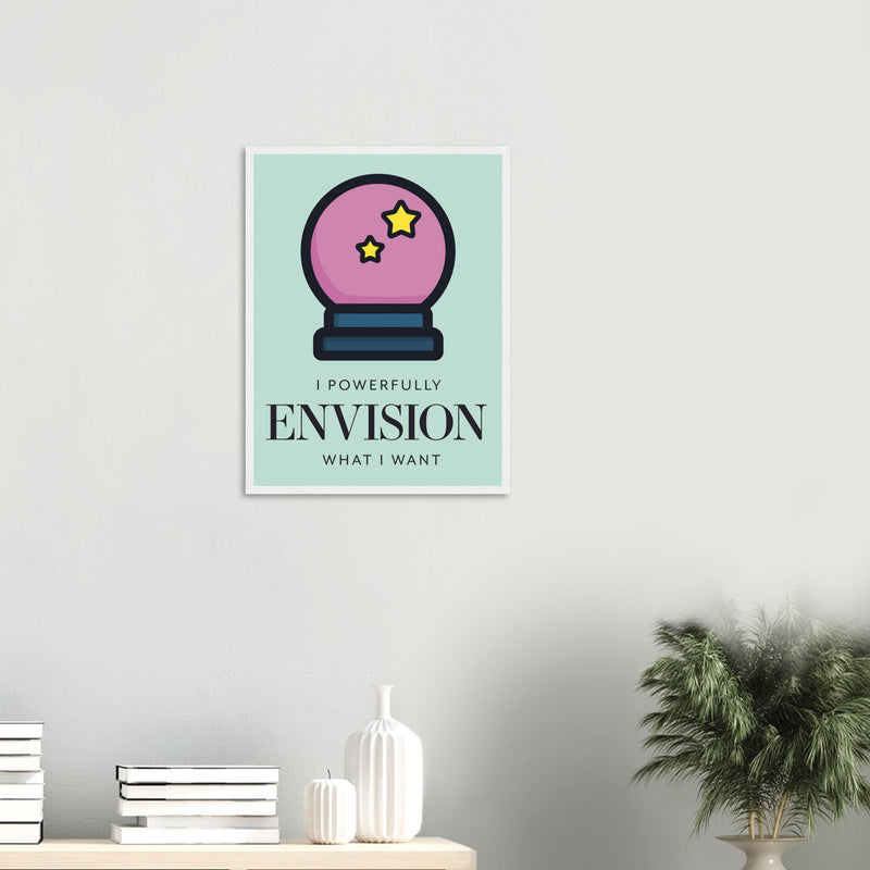 Positive Visualization Wall Art Poster | Millionaire Mindset Artwork