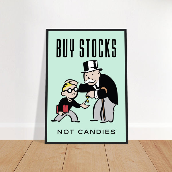Stocks Wooden Framed Poster