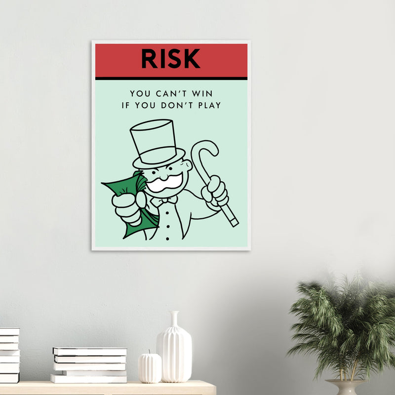 Motivational risk-taking artwork Poster | Millionaire Mindset Artwork