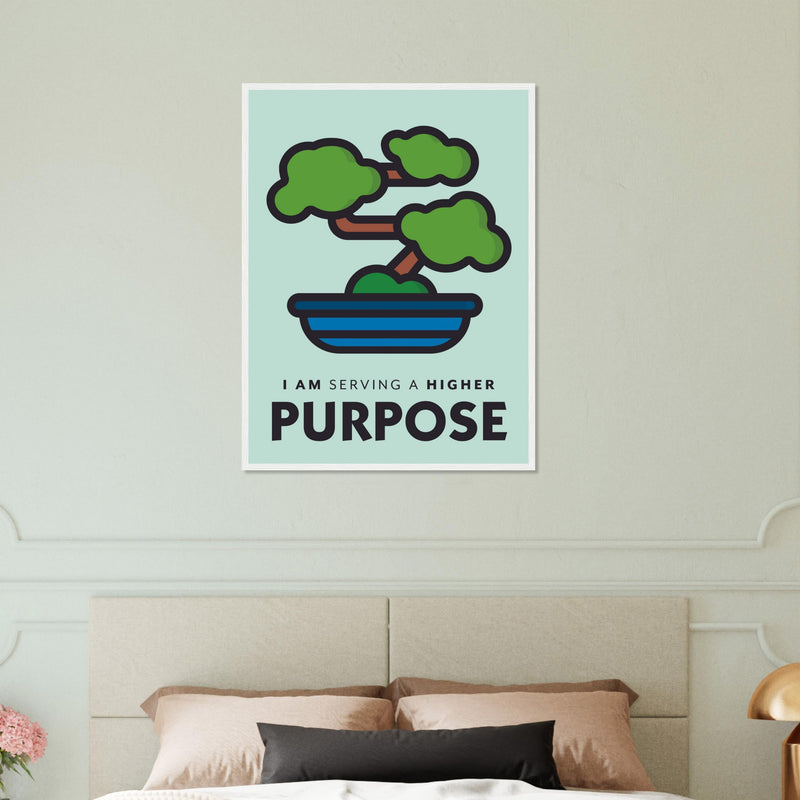 Purpose Wooden Framed Poster