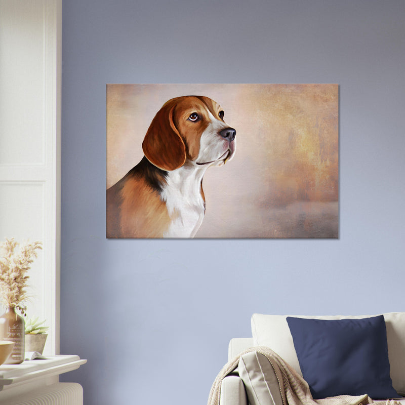 Dog Wall Decor | Dog Canvas Wall Art | Millionaire Mindset Artwork