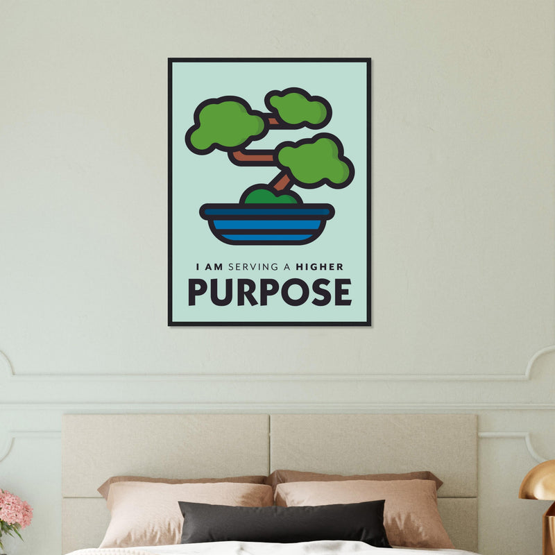 Purpose Wooden Framed Poster