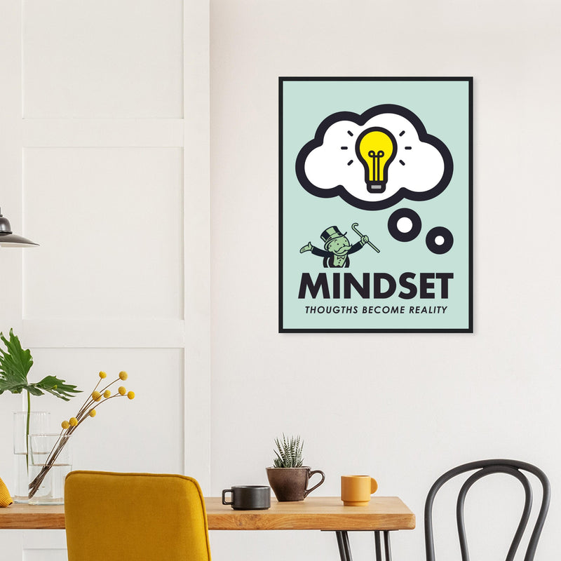 Workspace Inspiration Framed Poster | Millionaire Mindset Artwork