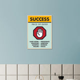 Success Wooden Framed Poster