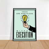 Energetic Office Wall Art Framed Poster | Millionaire Mindset Artwork