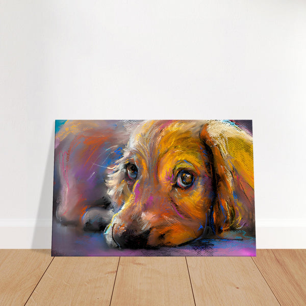 Dog Painting Canvas | Dog Canvas Print | Millionaire Mindset Artwork
