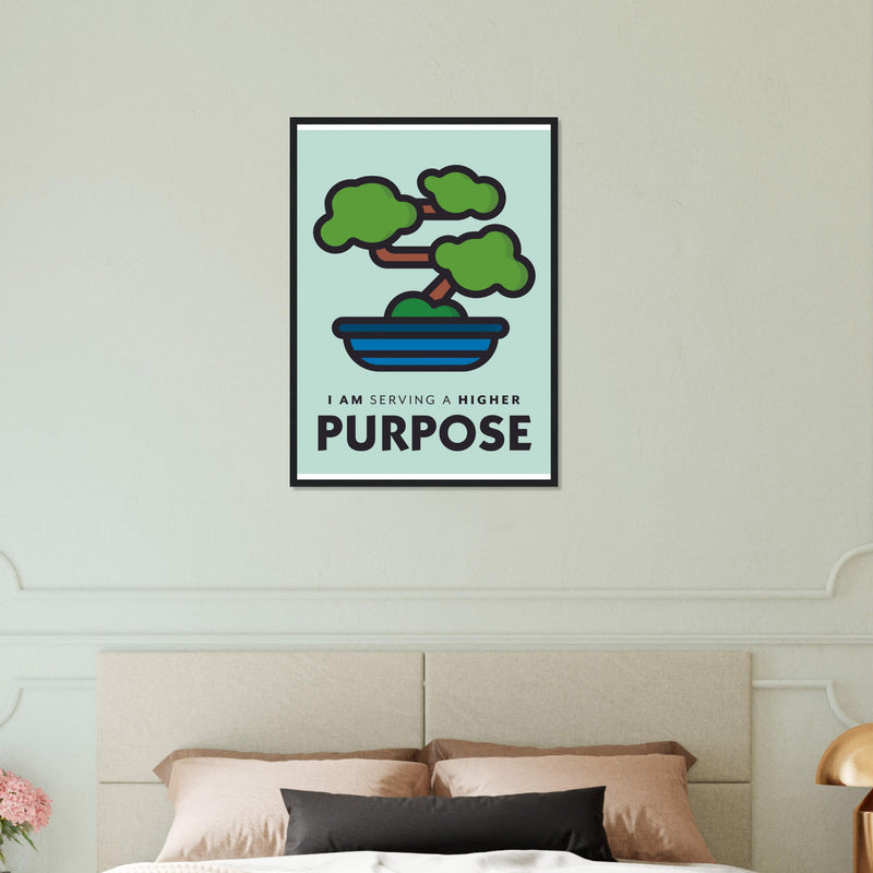 Purpose Wooden Framed Poster