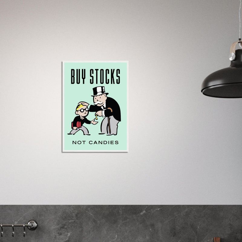 Stocks Wooden Framed Poster