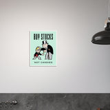 Stocks Wooden Framed Poster