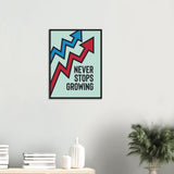 Growing Wooden Framed Poster