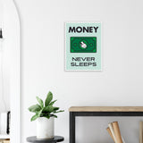 Money Wooden Framed Poster