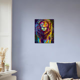 Colorful Lion Wall Art Canvas Print | Millionaire Mindset Artwork