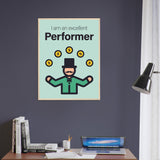 Performer Wooden Framed Poster