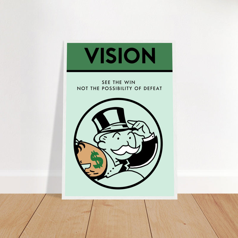 Vision Wooden Framed Poster