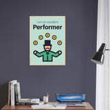 Performer Wooden Framed Poster