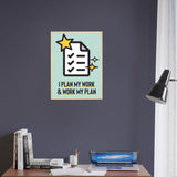 Organized Productivity Art Framed Poster | Millionaire Mindset Artwork