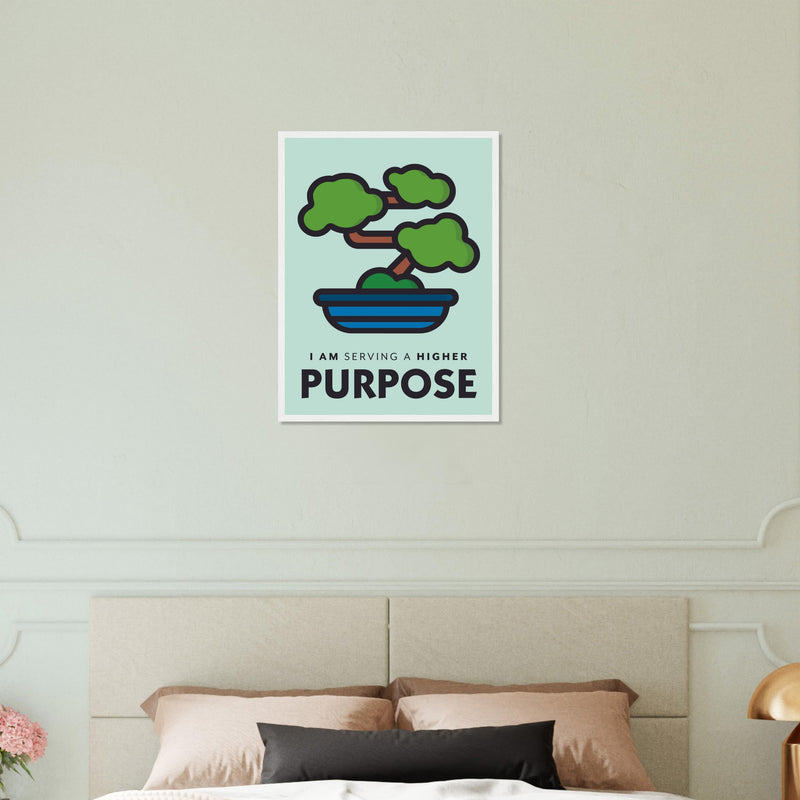 Purpose Wooden Framed Poster