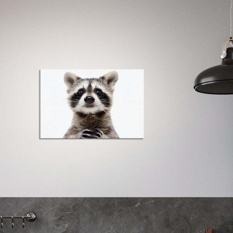 Racoon Canvas Wall Art For Living Room | Millionaire Mindset Artwork
