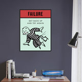 Failure Wooden Framed Poster