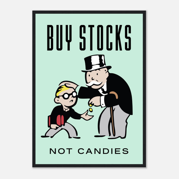 Stocks Wooden Framed Poster