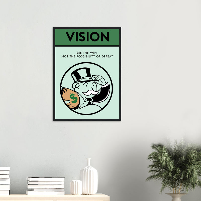 Vision Wooden Framed Poster