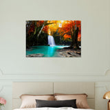 Forrest Waterfall Wall Decor Canvas Print| Millionaire Mindset Artwork