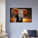 Elephant Bedroom Decor Canvas Print | Millionaire Mindset Artwork