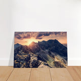 Mountain Landscape Canvas Wall Art Print | Millionaire Mindset Artwork