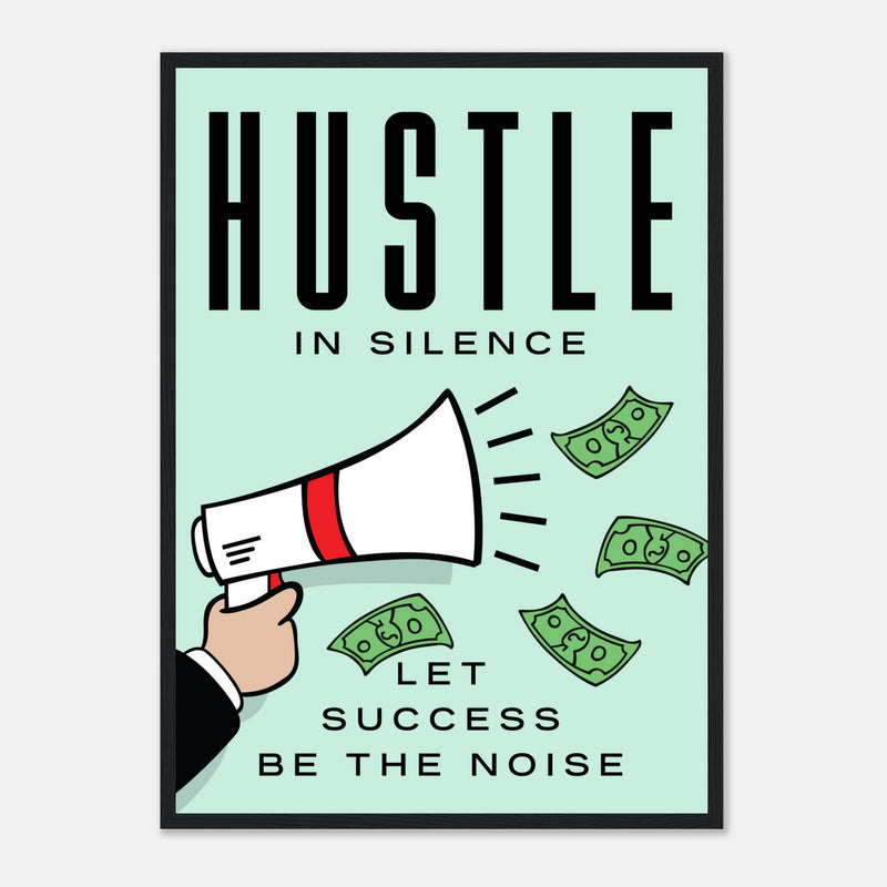 Inspirational Office Wall Canvas Poster | Millionaire Mindset Artwork