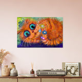 Cute Cat Art | Adorable Cat Canvas Print | Millionaire Mindset Artwork