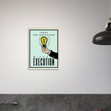 Execution Wooden Framed Poster