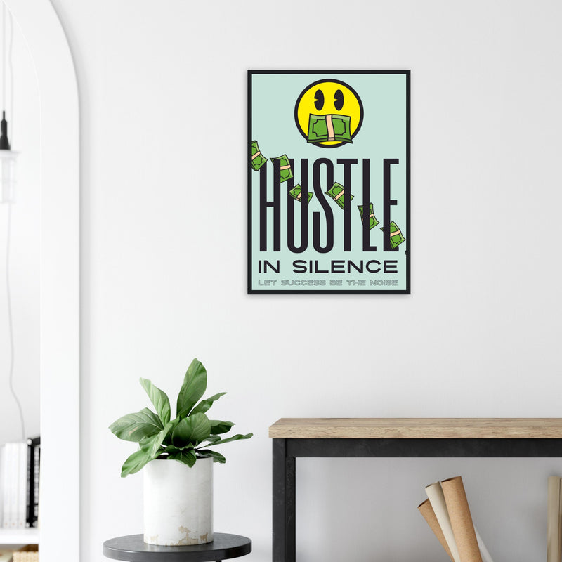 Motivational Wall Art Wooden Framed | Millionaire Mindset Artwork