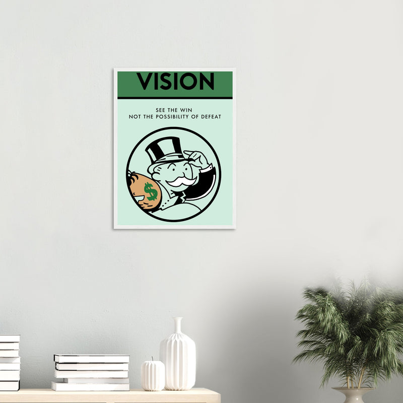 Vision Wooden Framed Poster