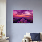 Purple Wall Art | Lavender Field Canvas | Millionaire Mindset Artwork