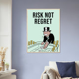 Risk Wooden Framed Poster