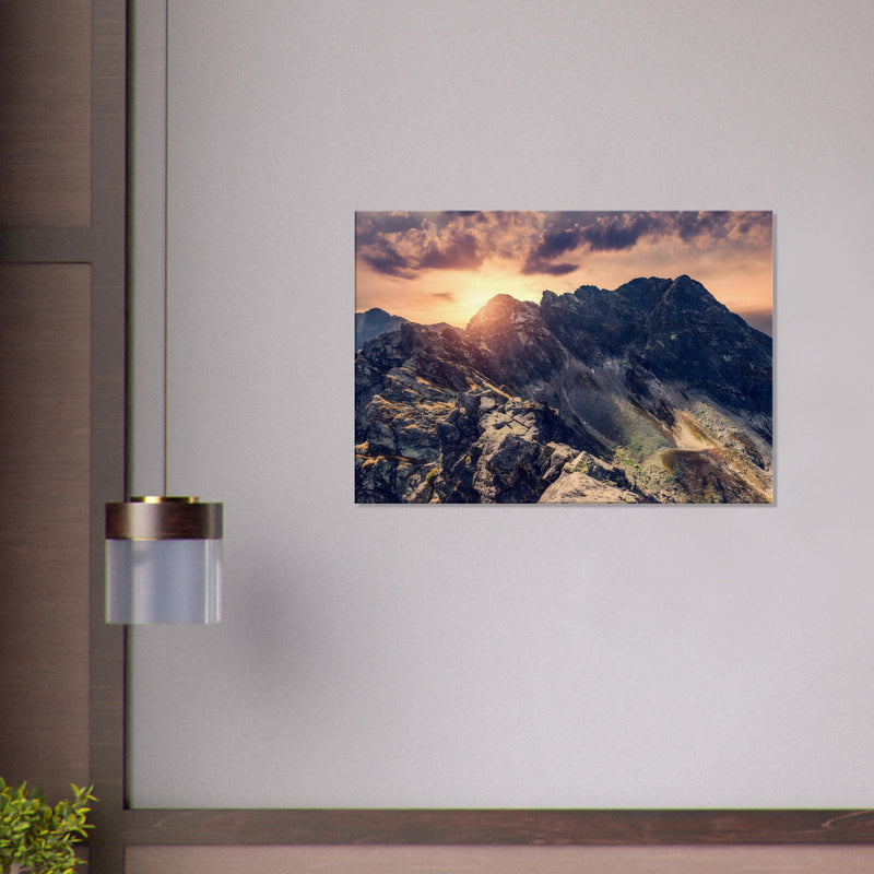 Mountain Landscape Canvas Wall Art Print | Millionaire Mindset Artwork