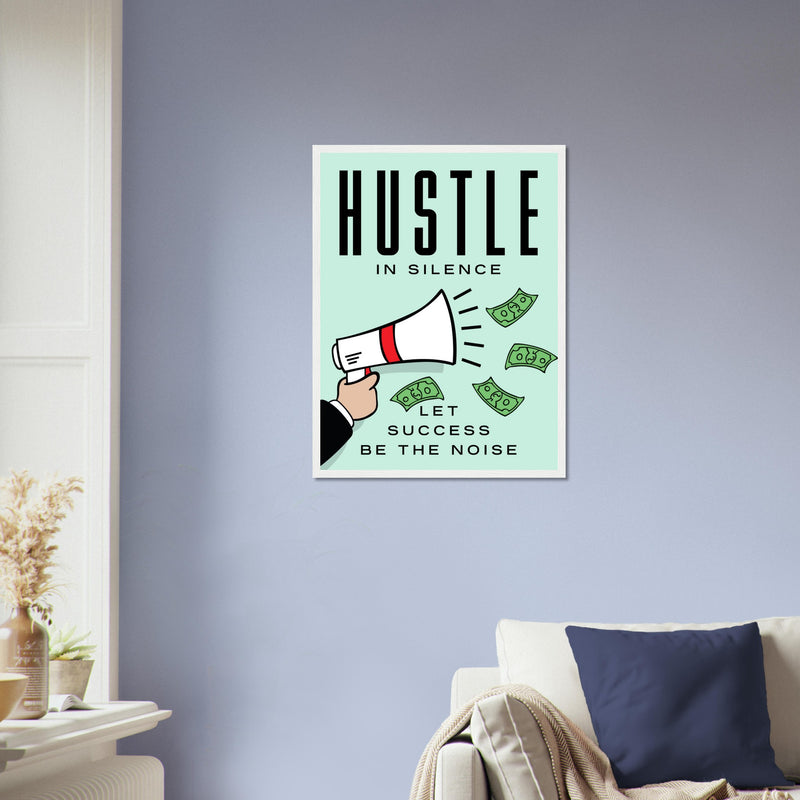 Inspirational Office Wall Canvas Poster | Millionaire Mindset Artwork