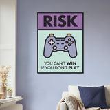 Risk Wooden Framed Poster