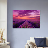 Purple Wall Art | Lavender Field Canvas | Millionaire Mindset Artwork