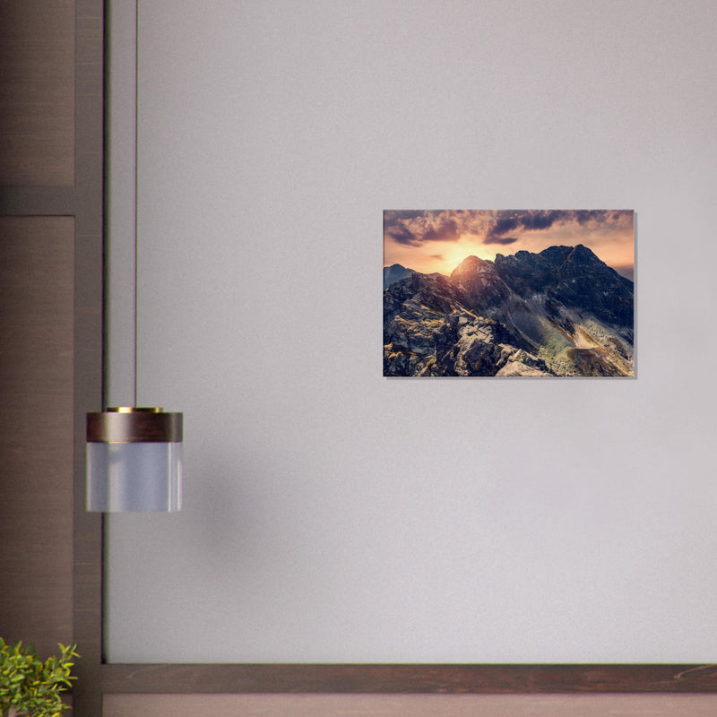 Mountain Landscape Canvas Wall Art Print | Millionaire Mindset Artwork