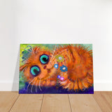 Cute Cat Art | Adorable Cat Canvas Print | Millionaire Mindset Artwork